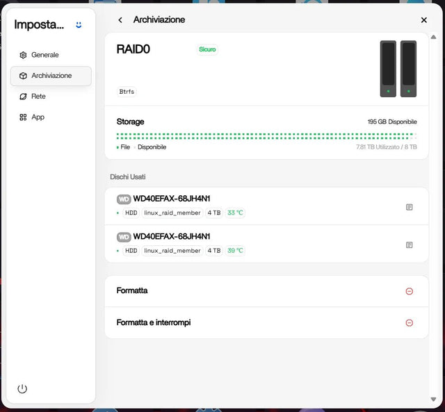 Porque a capacidade do RAID permanece inalterada após substituir todos os discos?