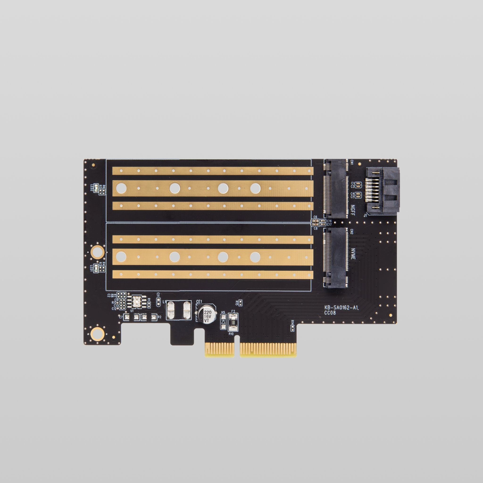 PCIe to NVMe NGFF SSD Adapter