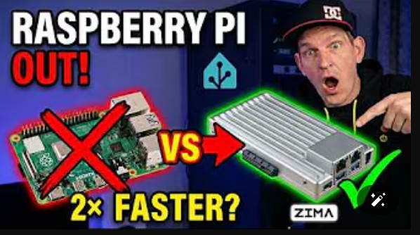 Comparison thumbnail contrasting Raspberry Pi with ZimaBoard 2, highlighting the upgrade from Raspberry Pi to the faster, more capable ZimaBoard 2 home server.