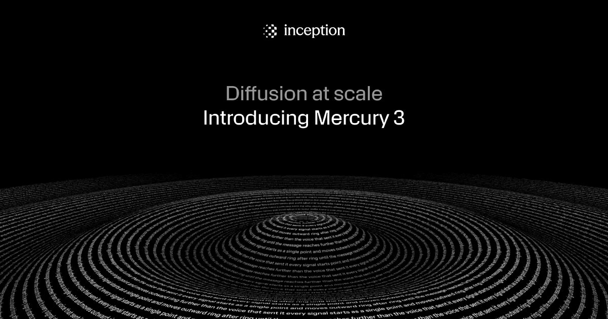 Mercury 3 official announcement cover artwork