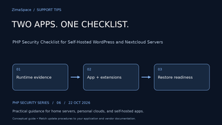 PHP Security Checklist for Self-Hosted WordPress and Nextcloud Servers