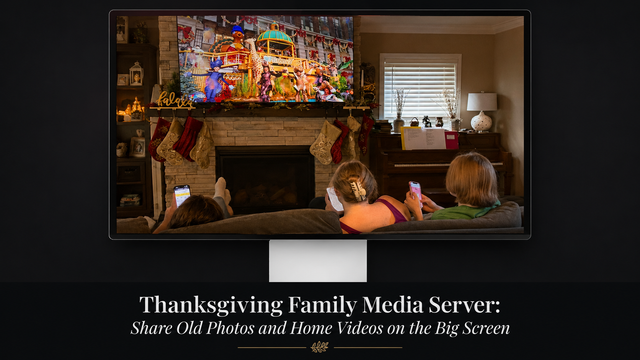 Thanksgiving Family Media Server: Share Old Photos and Home Videos on the Big Screen