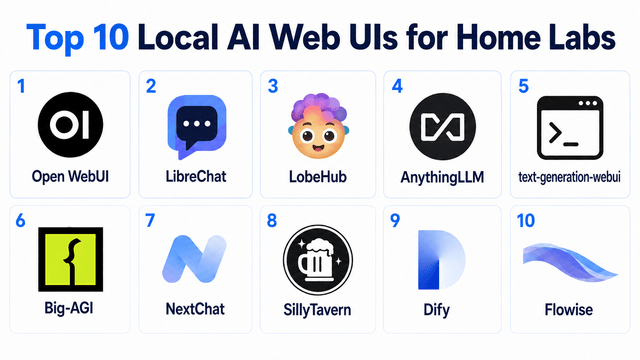 Top 10 Local AI Web UI for Home Labs In 2026
