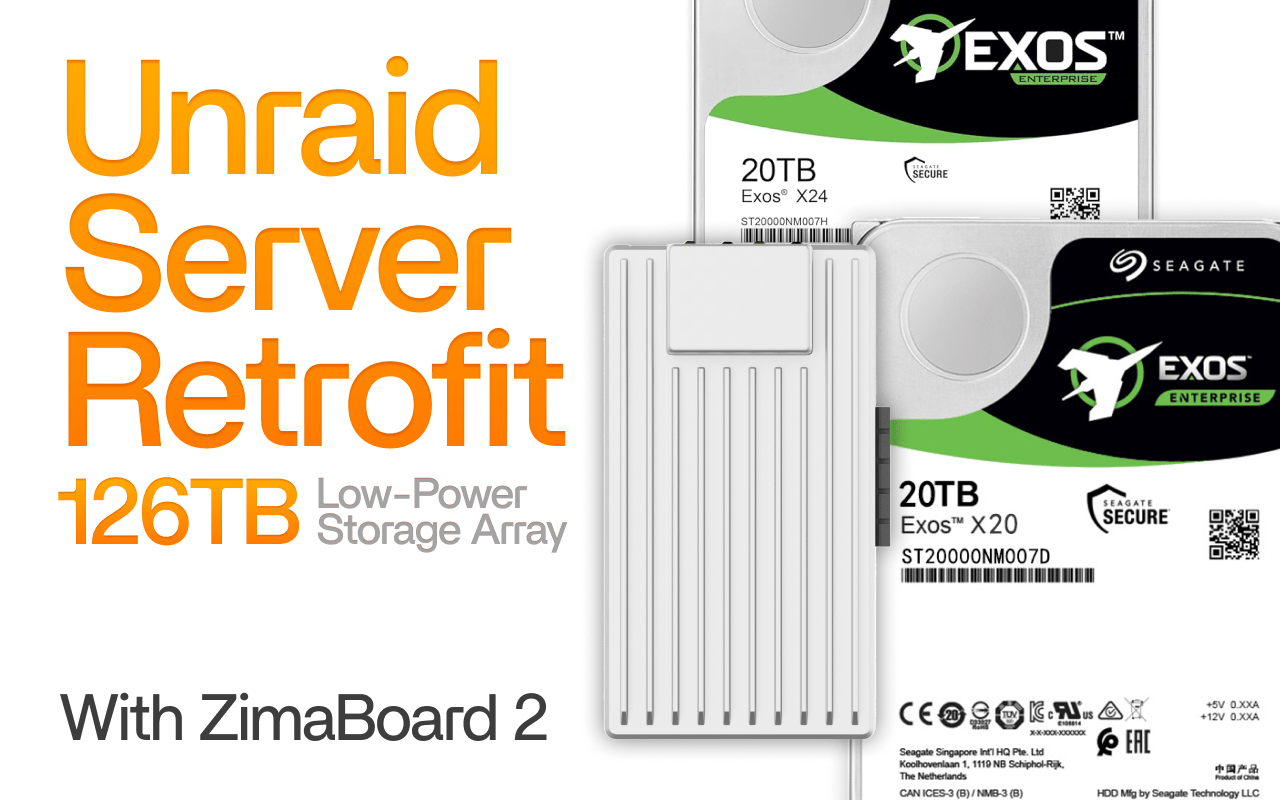 Zimaboard2 Unraid Server Retrofit: Say Goodbye to Over-Configuration, Low-Power 126TB Storage Array - Zima Store Online