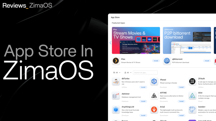 ZimaOS App Store: Discover Powerful One-Click Apps