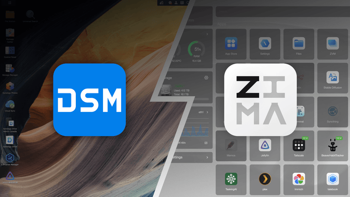 ZimaOS vs Synology DSM: Omfattande jämförelse av NAS-operativsystem