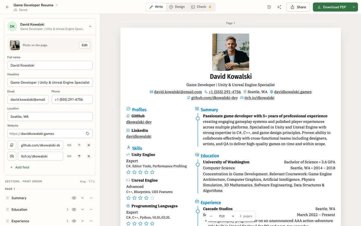 Reactive Resume Hardware Requirements: RAM, CPU, Storage & Responses, Assets & Exports